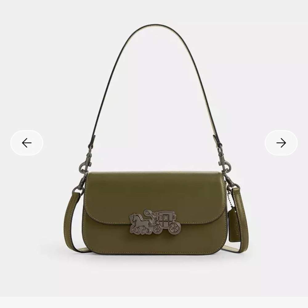 Olive Green Harper Shoulder Bag